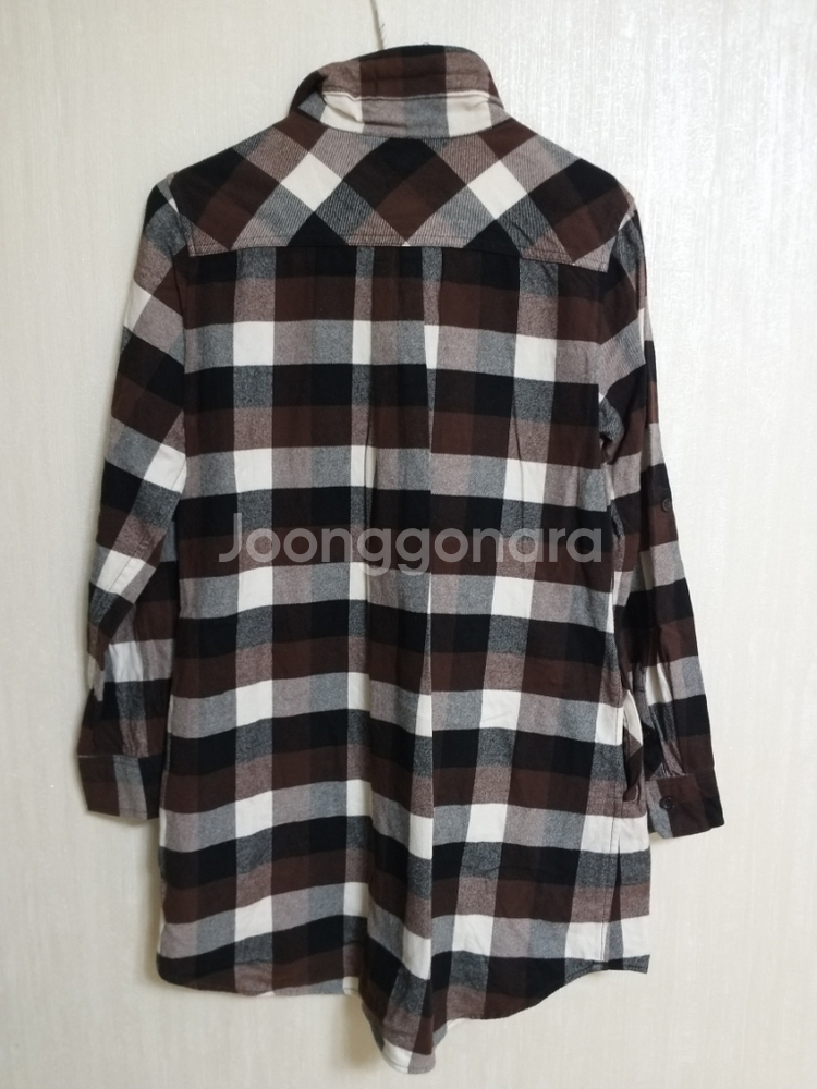 여성 빈폴 겨울 체크 롱셔츠 (박시90-95)--7