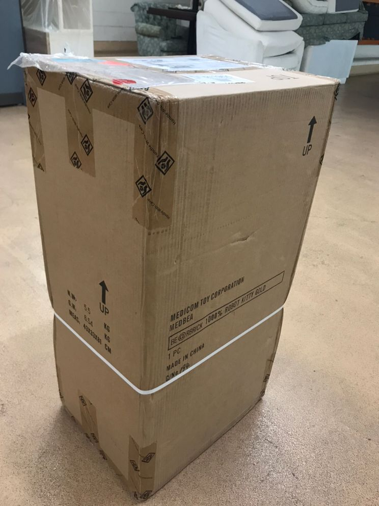 베어브릭 로봇토끼골드 (robot kitty gold)--2