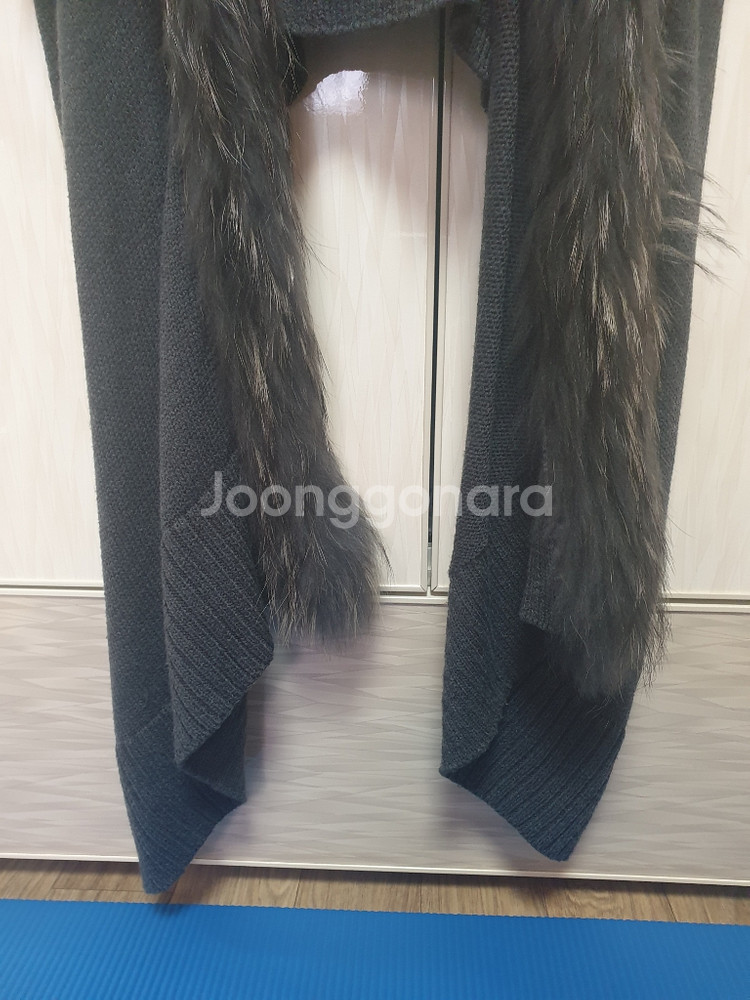 여성 mixxo 후드라쿤퍼베스트 진그레이 55--4