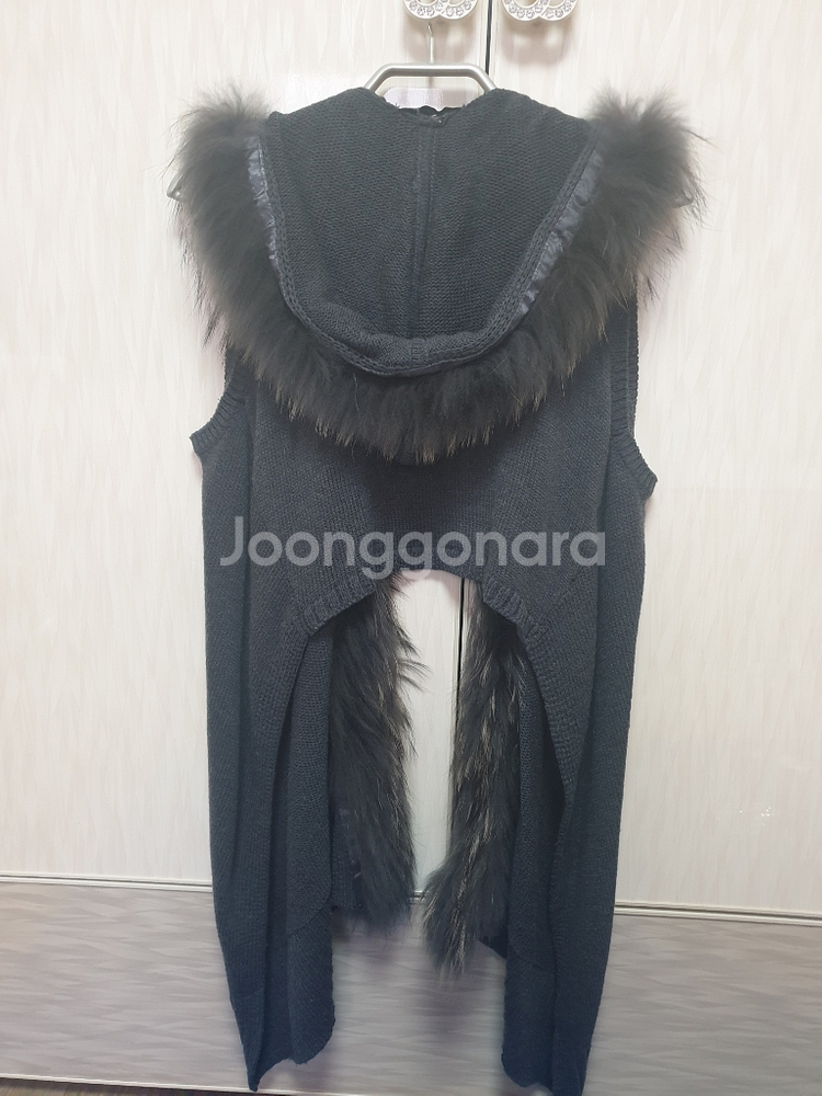 여성 mixxo 후드라쿤퍼베스트 진그레이 55--5