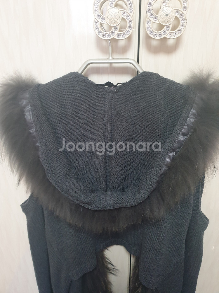 여성 mixxo 후드라쿤퍼베스트 진그레이 55--6
