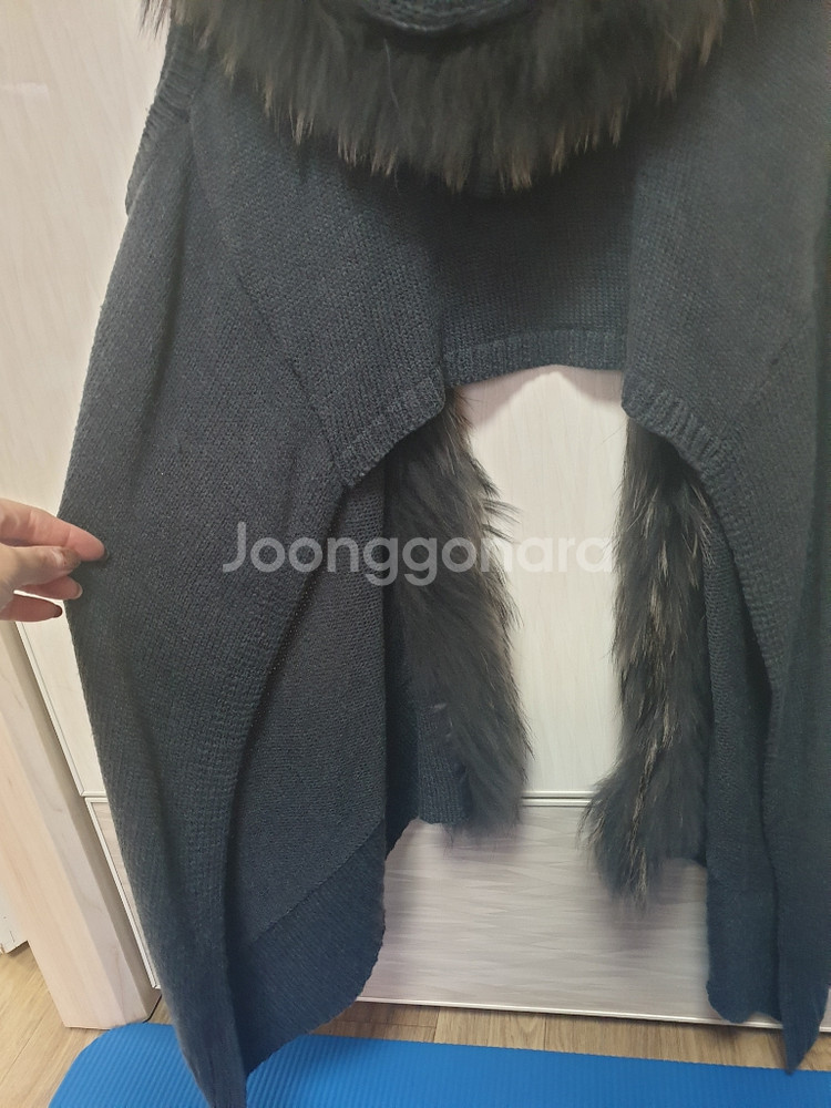 여성 mixxo 후드라쿤퍼베스트 진그레이 55--7