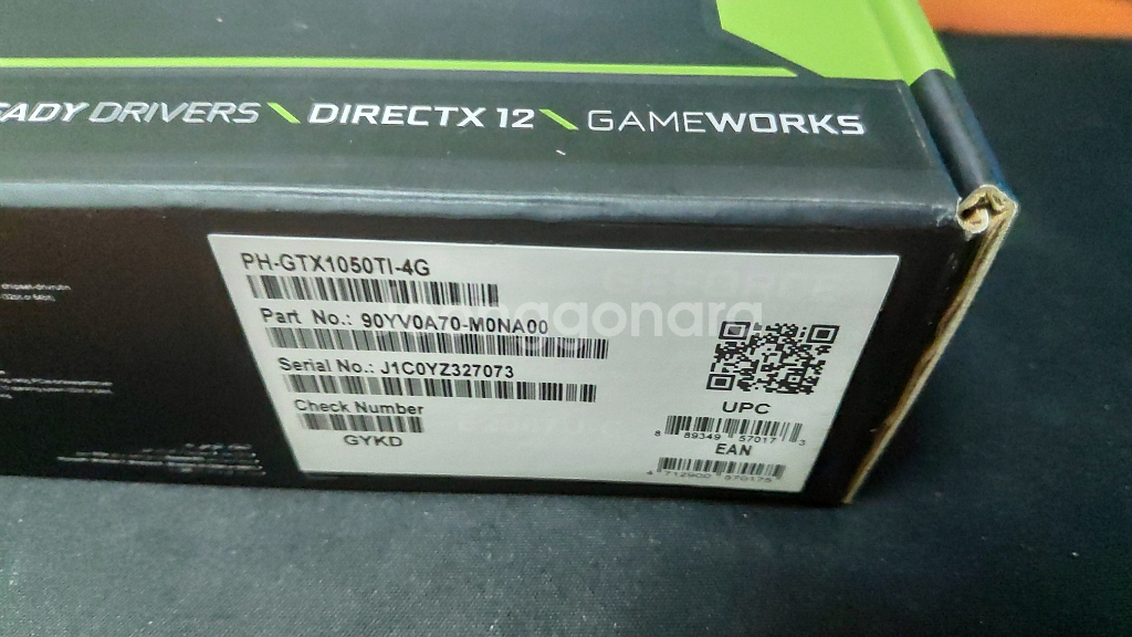 GTX1050Ti 4GB 보증기간2021년1월30일까지--3