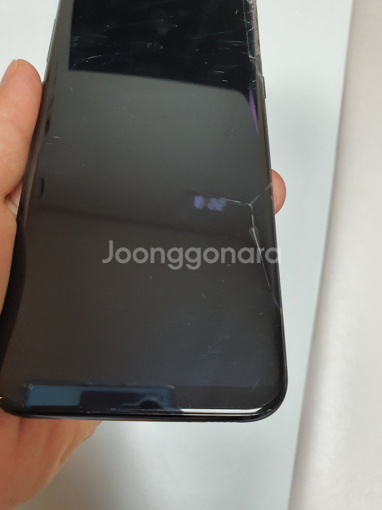 갤럭시S8+ 128기가 KT 공기계 액정파손폰--2