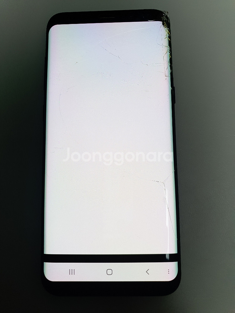 갤럭시S8+ 128기가 KT 공기계 액정파손폰--7