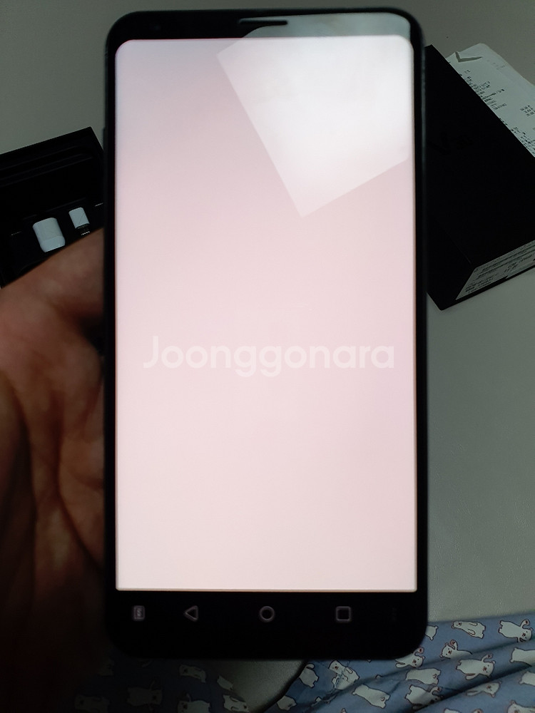 LG V30 64기가 블랙 A급 유플러스 공기계 풀박스--7
