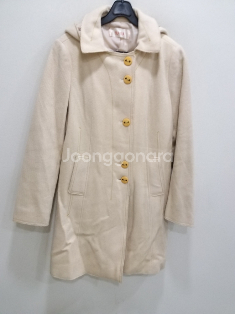 여성 SJSJ 후드 모직 롱코트 (90)--7