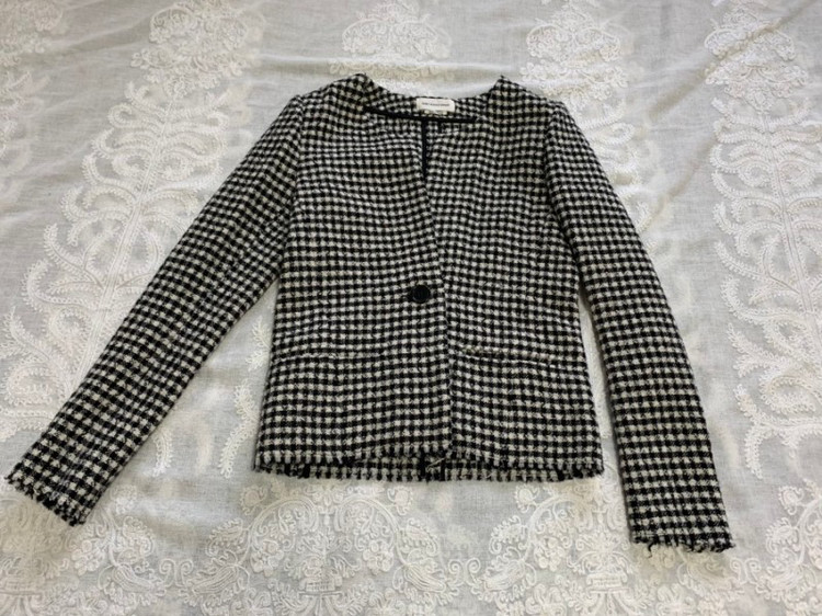 이자벨마랑 트위드 체크 자켓 size 36--4