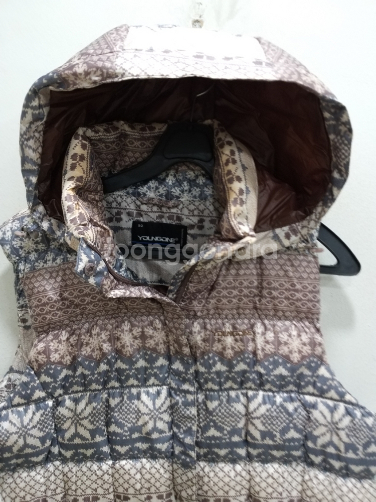 여성 영원 오리솜털 패딩조끼 (새상품.박시90-95)--1