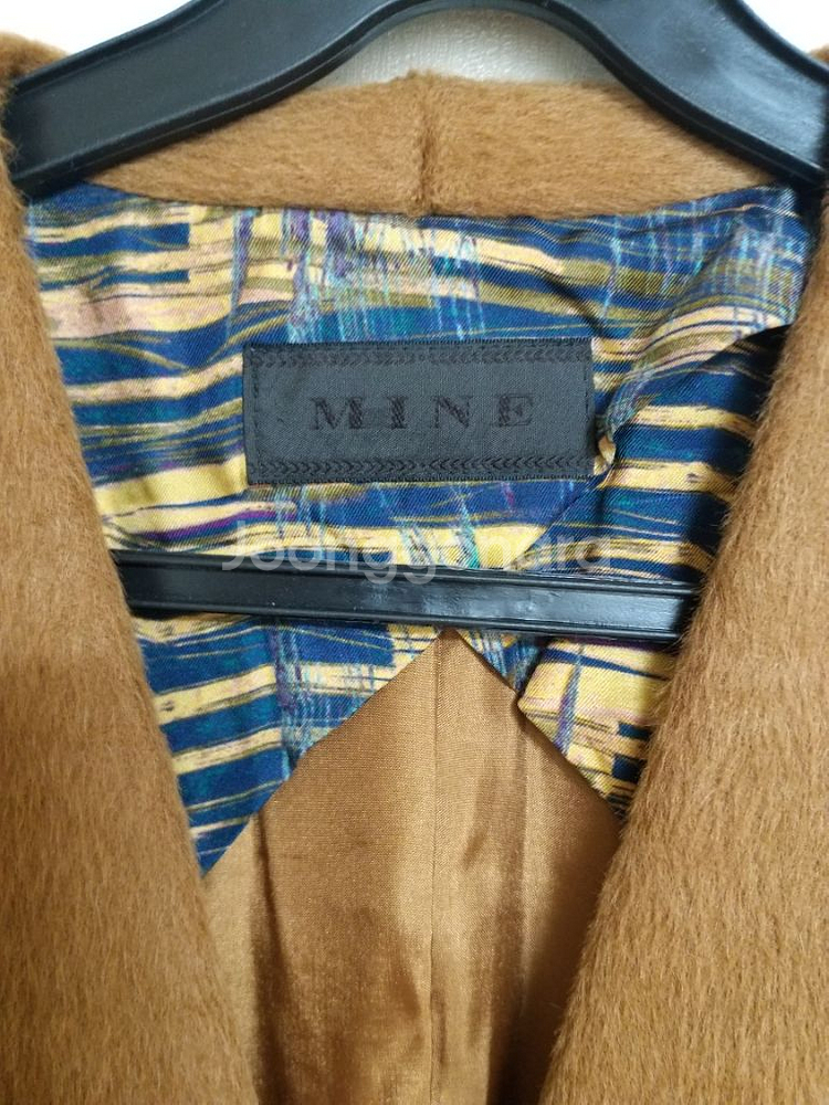 여성 마인 알파카.실크 간절기 반코트 (새상품.95)--2