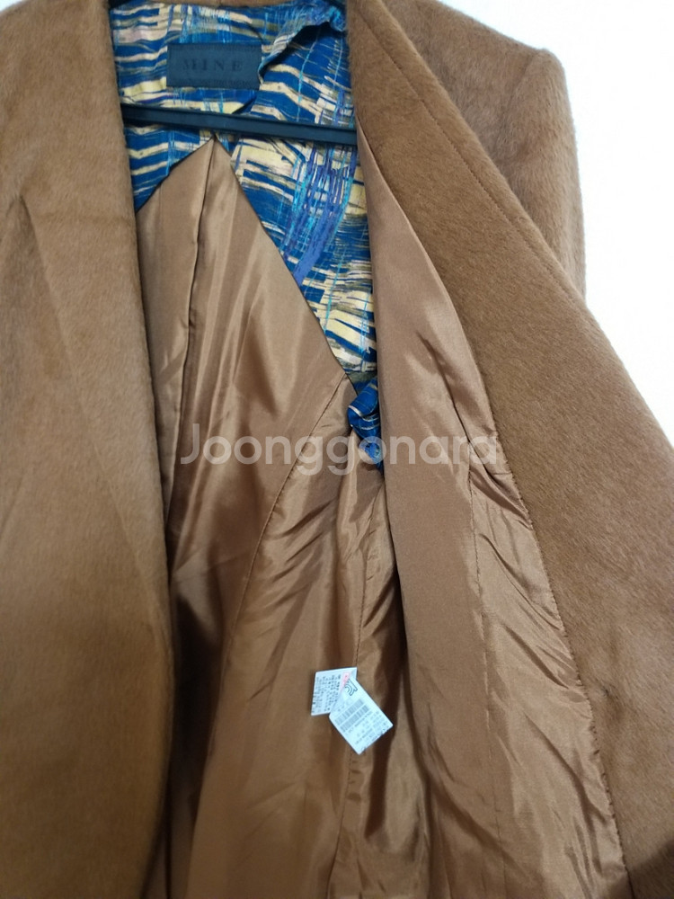 여성 마인 알파카.실크 간절기 반코트 (새상품.95)--4