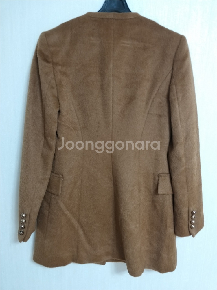 여성 마인 알파카.실크 간절기 반코트 (새상품.95)--9