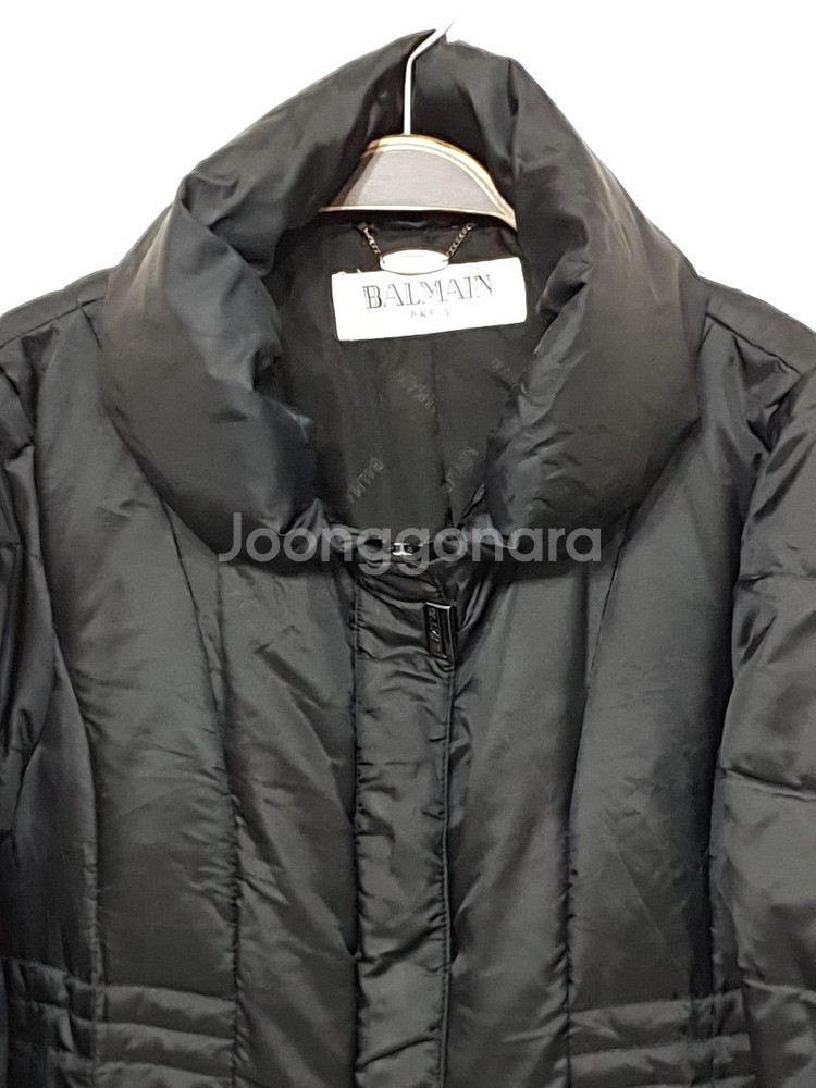 (M) 발망 오리털 패딩점퍼 블랙 숄카라 다운자켓--1