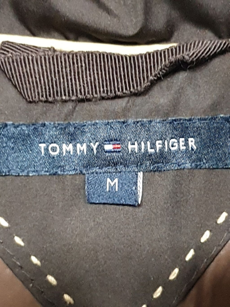 (M) 타미힐피거 오리털 롱패딩 점퍼 브라운 다운자켓 이미지