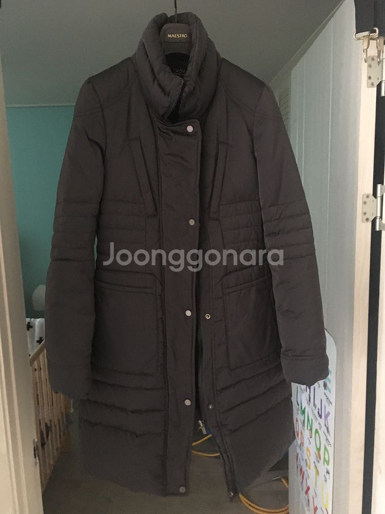 보브 다운 패딩코트. 폭스퍼세트. 새상품66 가격인하--1