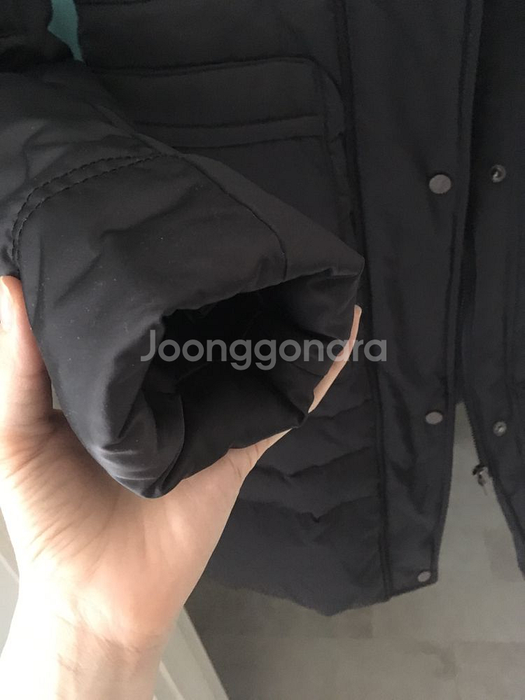 보브 다운 패딩코트. 폭스퍼세트. 새상품66 가격인하--6