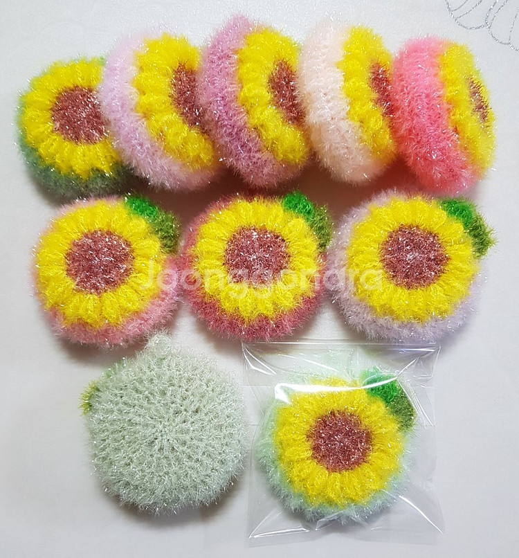 핸드메이드 수세미--1