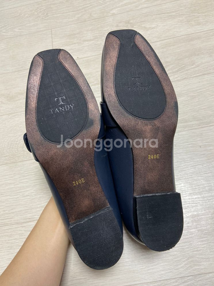 상태최상) 탠디 여성 정장 로퍼 네이비 240--2