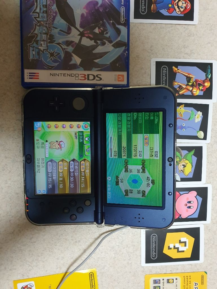 닌텐도 뉴 3ds xl + 포켓몬 울트라문 15만원--0