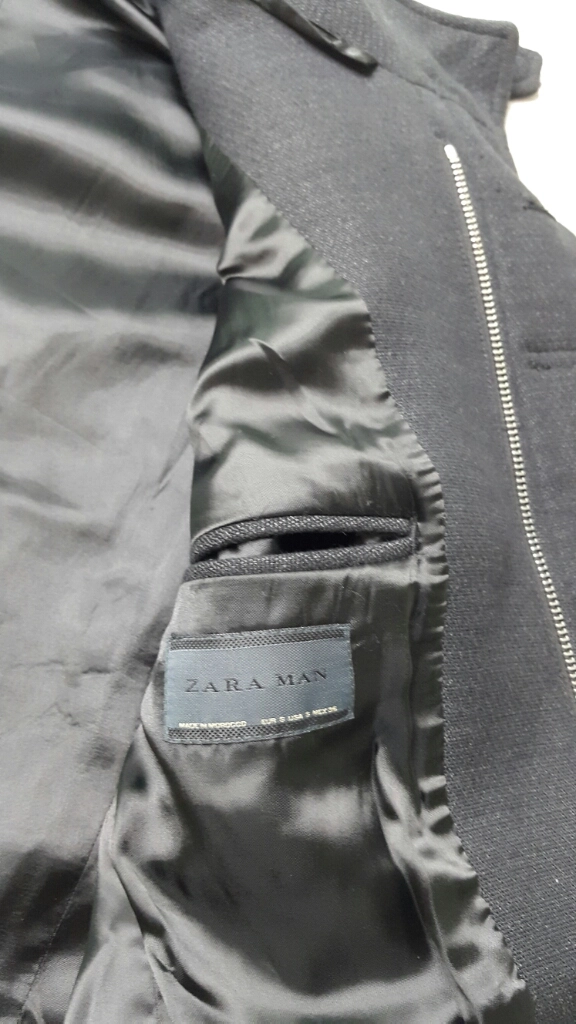ZARA MAN 모직코트 95호(48cm×91cm)S급 이미지