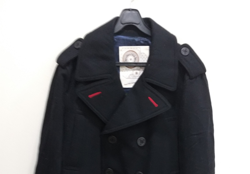 남성 빈폴 슬림핏 더블 모직 반코트 (100)--1