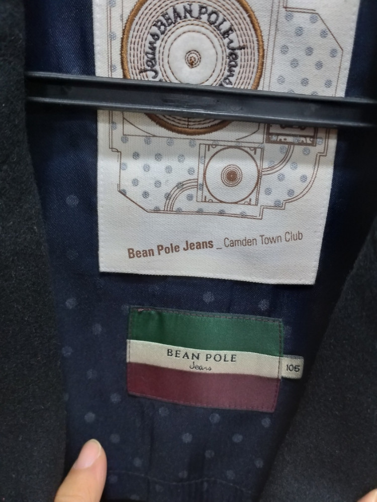 남성 빈폴 슬림핏 더블 모직 반코트 (100)--2