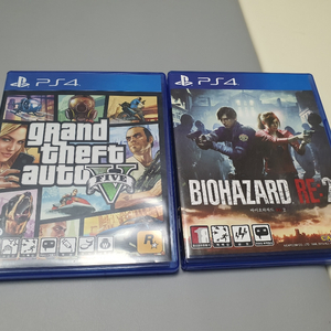 PS4 바이오하자드 RE2, GTA5 팝니다.