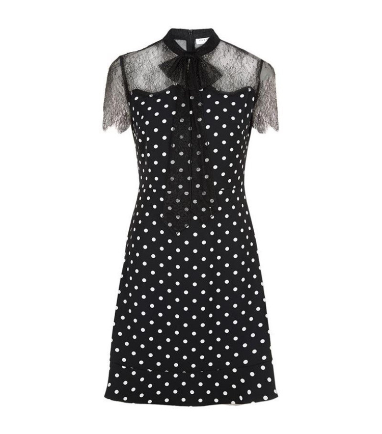 산드로 폴카 도트 레이스 원피스 size 1--5