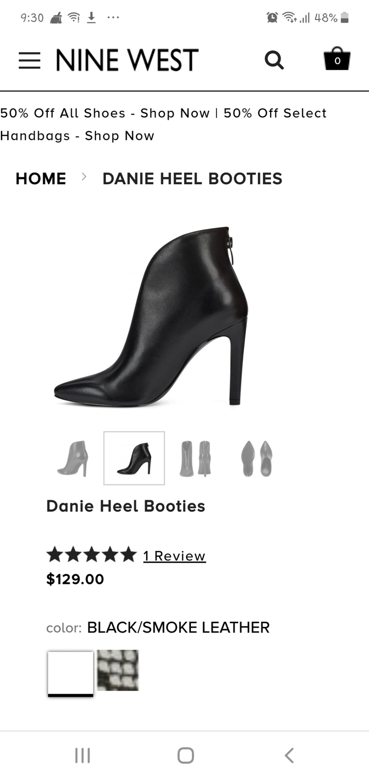 나인웨스트 앵클부츠 판매합니다 (245~250)--1