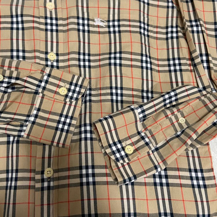 버버리 체크 남방 셔츠--4