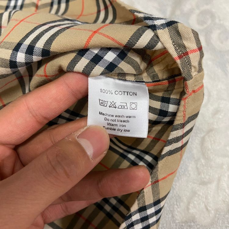 버버리 체크 남방 셔츠--5