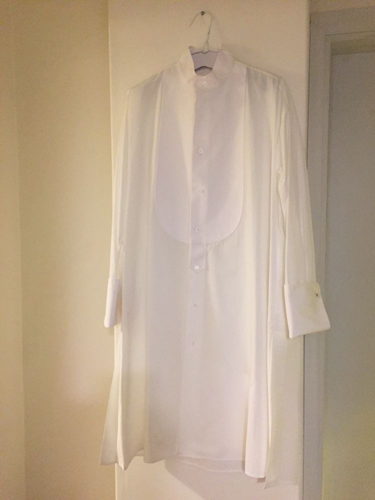 대중소 화이트 셔츠 드레스 프리 사이즈--0
