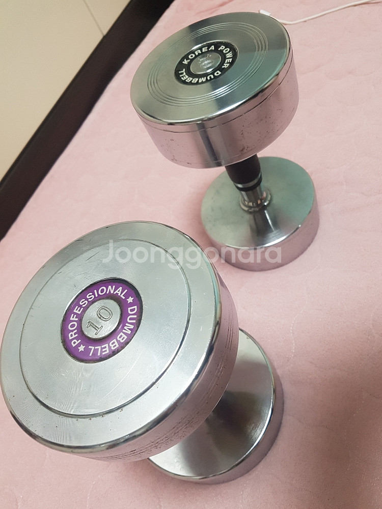 10kg 크롬도금덤벨 키로당 최저가--1