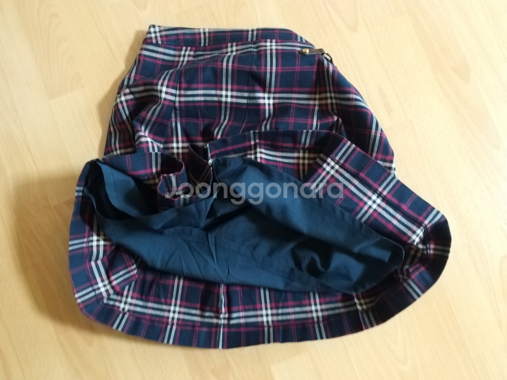 여성 빈폴 면 체크 미니스커트 (스판29)--2