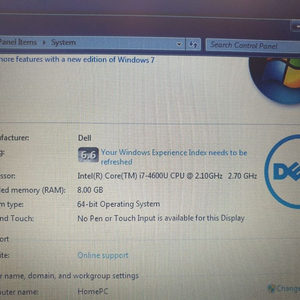 Dell E7240 노트북 판매합니다.