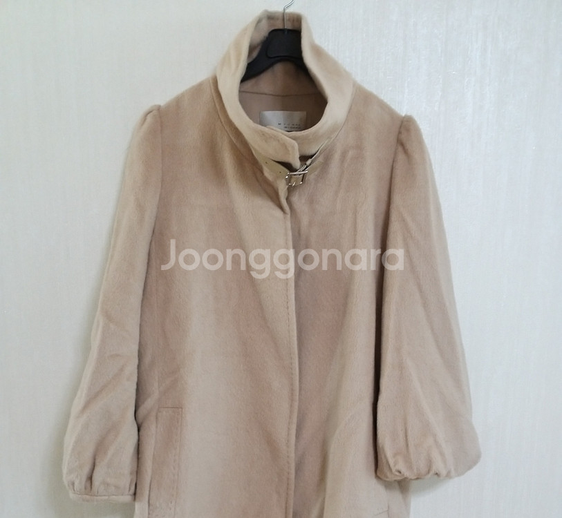 여성 미샤 라마.앙고라 롱코트 (박시90-95)--3