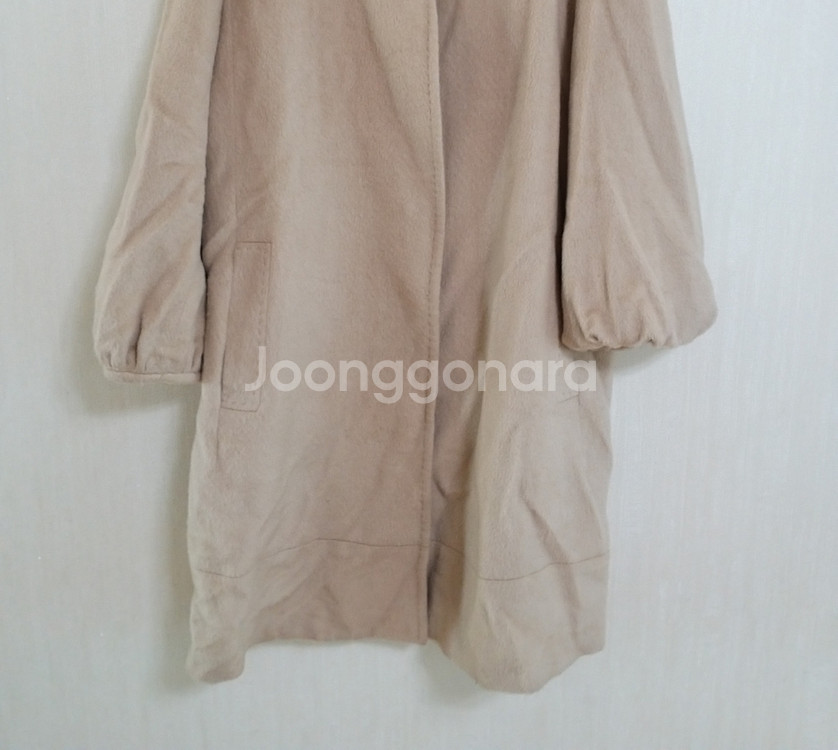 여성 미샤 라마.앙고라 롱코트 (박시90-95)--7