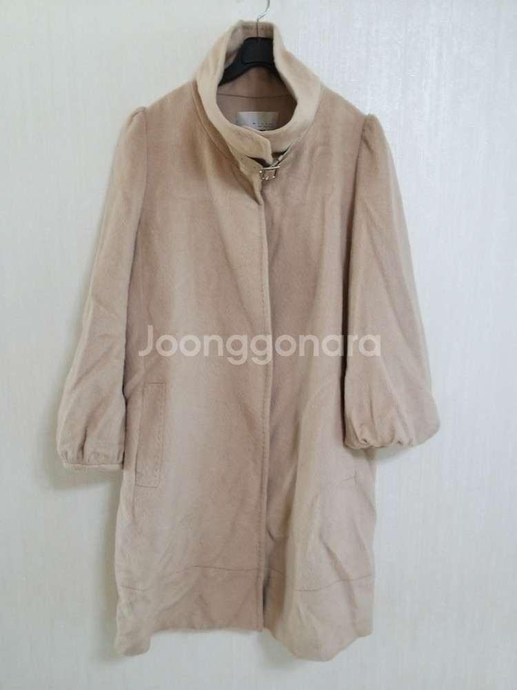 여성 미샤 라마.앙고라 롱코트 (박시90-95)--8