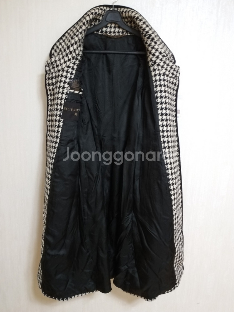 명품 여성 버버리 모직 롱코트(새상품.박시95-100)--3