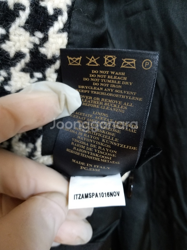 명품 여성 버버리 모직 롱코트(새상품.박시95-100)--6