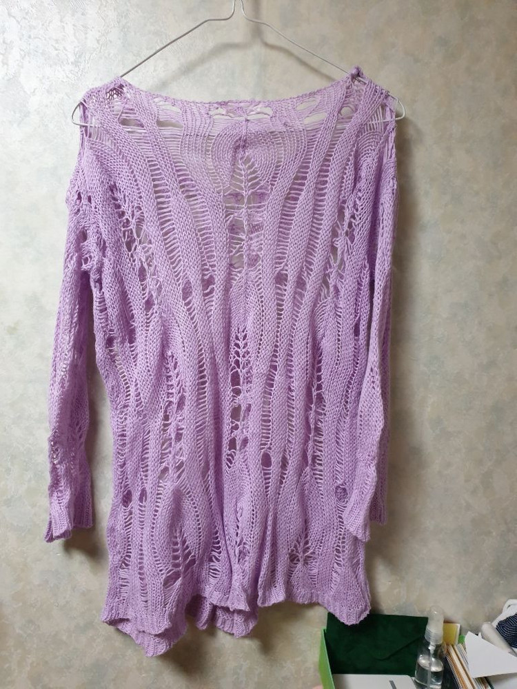연보라 그물니트--3