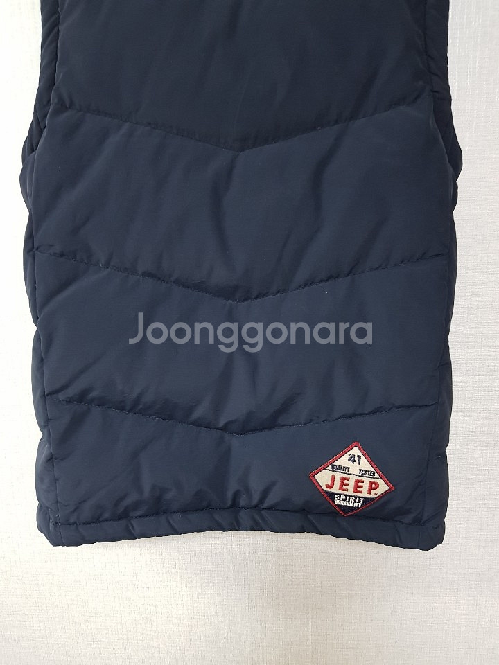 지프 패딩 조끼(S/90사이즈)--4