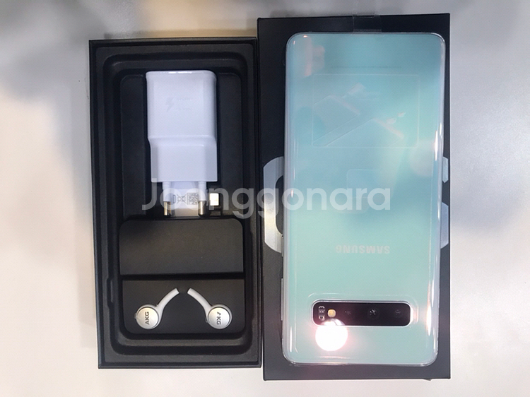 갤럭시 S10 화이트 128기가 가개통 미사용 61만--2