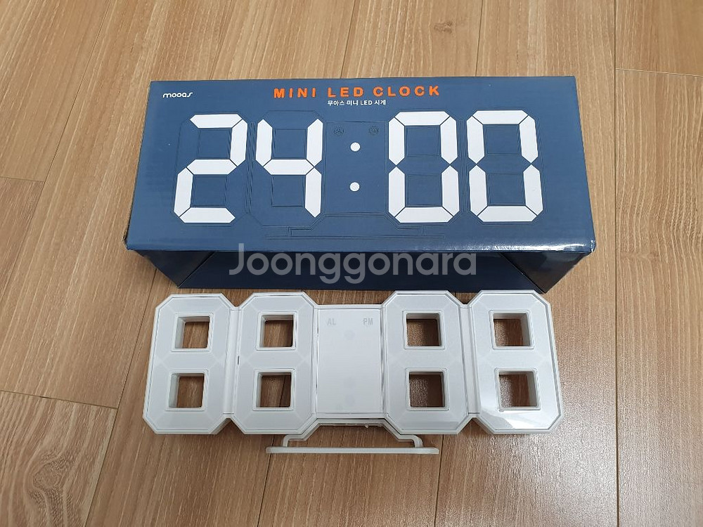 무아스 3D led 인테리어 벽시계 탁상시계--2