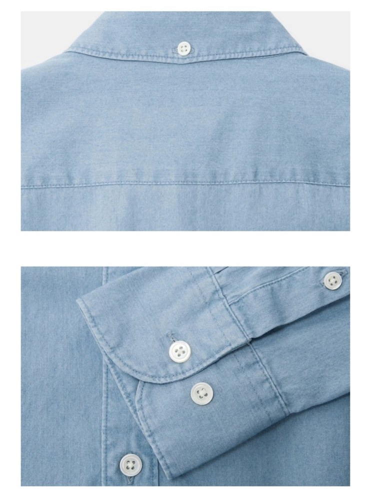 [새상품] 빈폴 데님 솔리드 셔츠 남방 M (95)--3