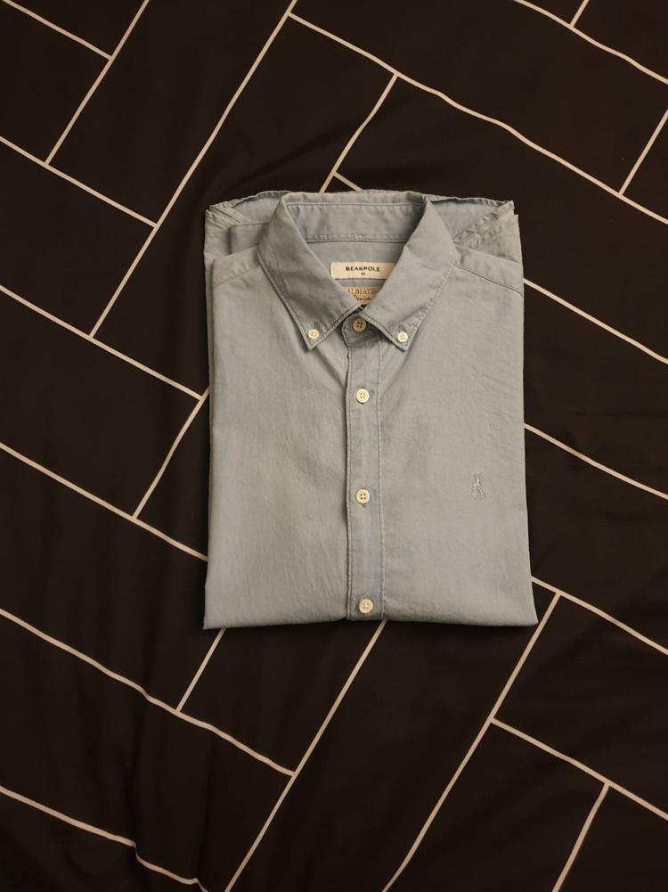 [새상품] 빈폴 데님 솔리드 셔츠 남방 M (95)--4