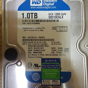wd 10ealx 1테라 팝니다