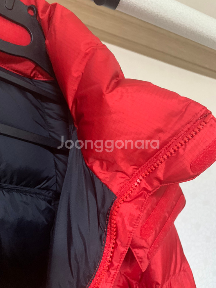 코오롱 구스패딩 (레드블랙)--2