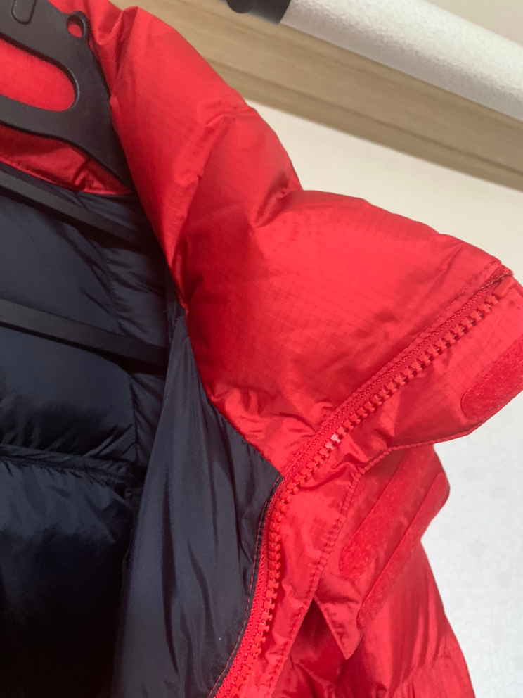 코오롱 구스패딩 (레드블랙)--2