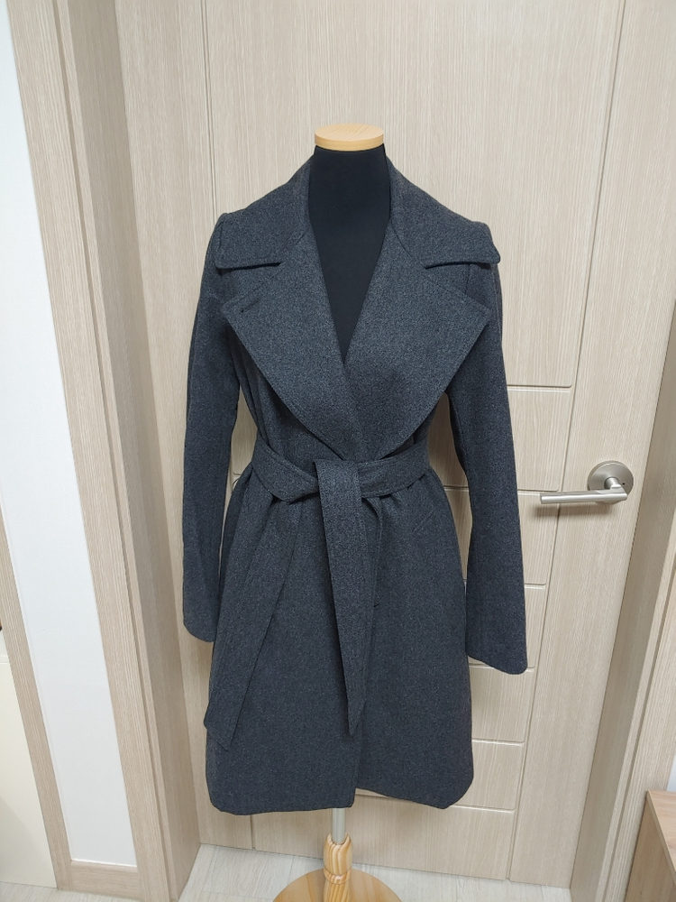 A BY JAE 회색모직코트--0